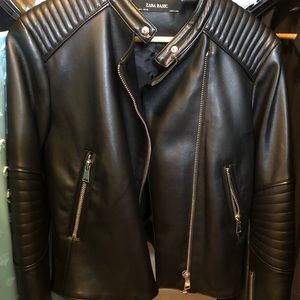 Zara Faux Leather Moto Jacket